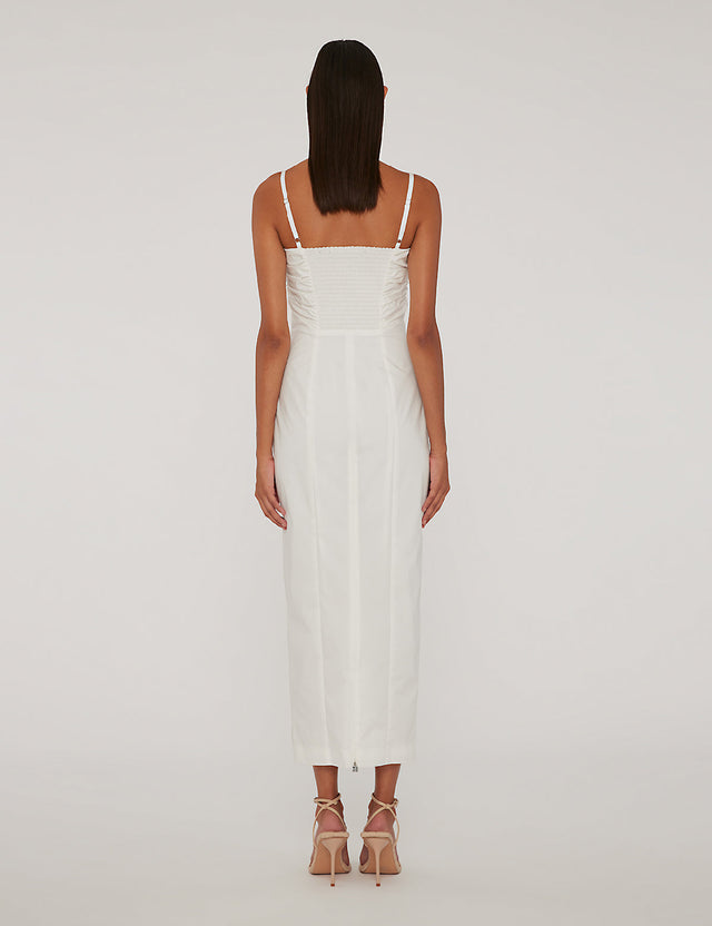 ROTATE - Ruched Cup Midi Dress