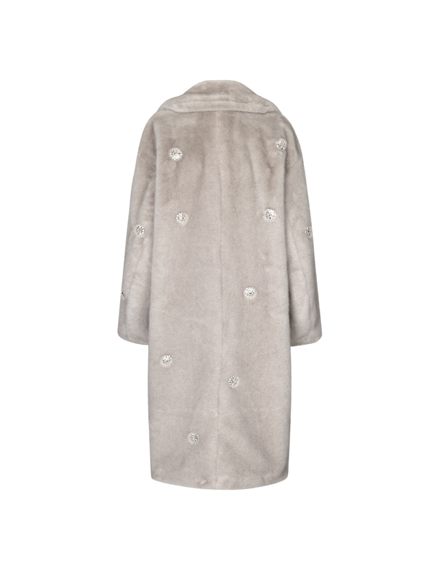 Stine Goya - Maxime Embellished Faux Fur Coat